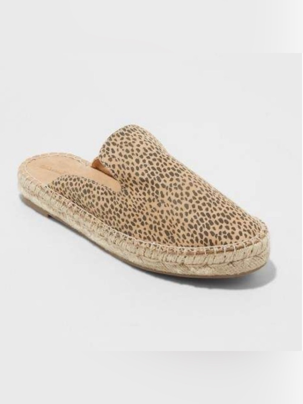 🛍2/$18 Universal Thread Leopard Espadrille Flat Mules